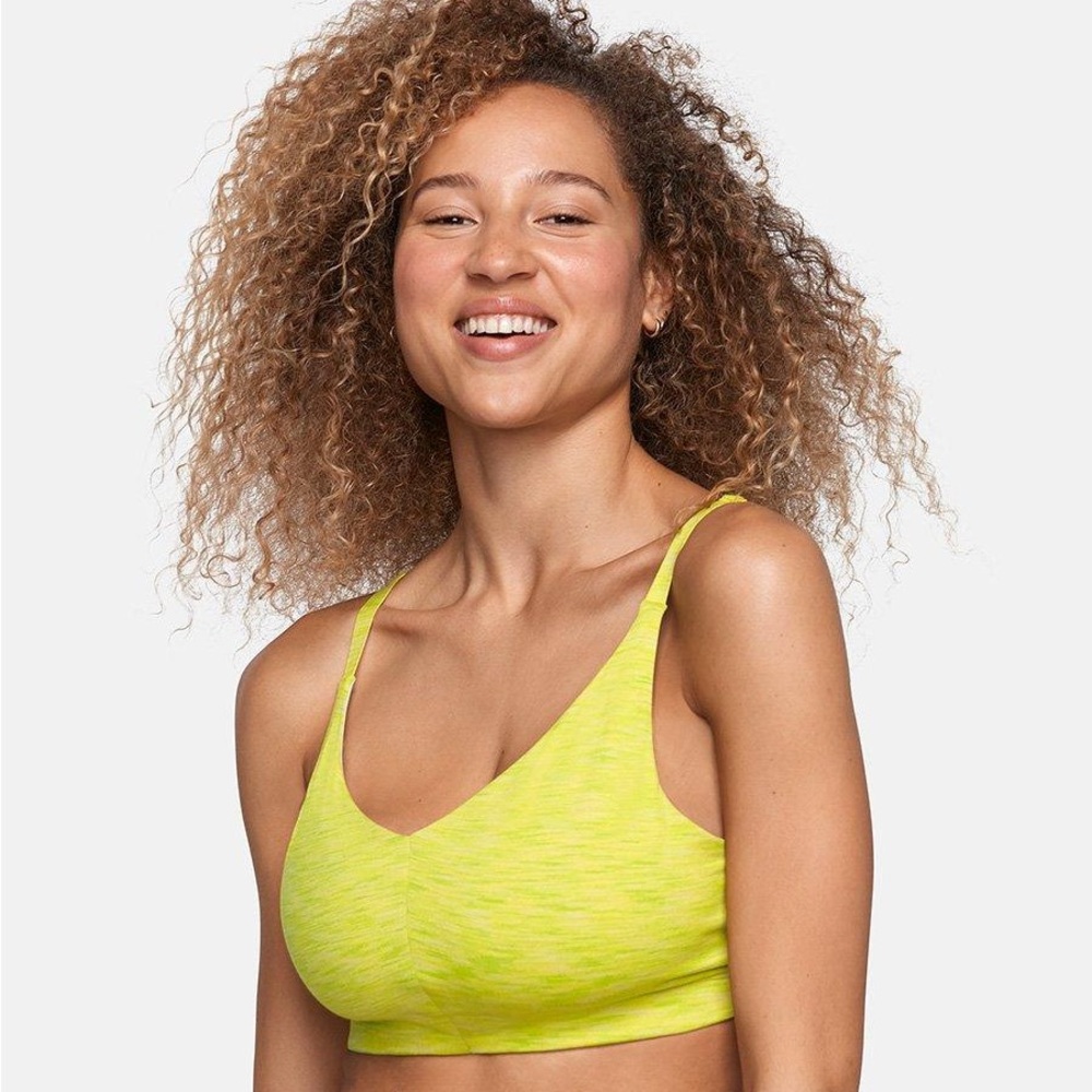 Outdoor Voices Freeform Bralette in Bright Chartreuse